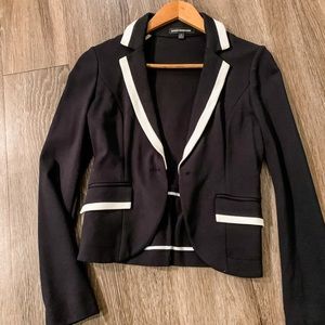 Express black and white blazer size 0